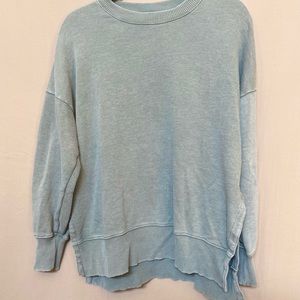 Aerie army green oversized crewneck